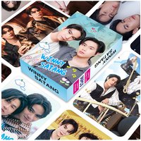 96 Pcs/Set Thai Star WinnySatang Laser Lomo Card - Drama CP Winny & Satang HD Photocard with Bonus Stickers