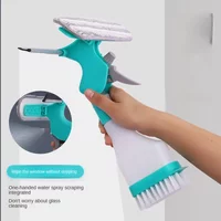 4 in 1 Glass Cleaning Brush Multifunctional Window Cleaner That Can Scrape Wipe Brush Spray Creative Cleaning Supplies
