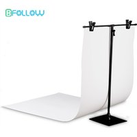 BFOLLOW 30cm stojak w kształcie litery T z 40cm tłem z PVC do fotografii produktowej zestaw do sesji zdjęciowej na biurku zestaw studyjny