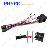 Adaptateur de câblage 20 broches vers ISO, câble de conversion avec connecteur ISO 20P, accessoires universels pour autoradio DIN