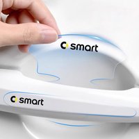 8Pcs Car Door Handle Anti-Scratch Protector Transparent Bowl Film For Smart Fortwo 451 450 453 EQ Forfour Roadster Forjeremy
