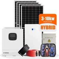 Hybrid Solar Panel Kit 1000W 3KW 5KW 8KW 10KW Complete Solar Energy Power System for Household Backup and Outdoor Power Supply