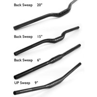 AliExpress NONE SYNCROS Full Carbon Handlebar, Mountain Bike Handlebar, Ultralight/Durable, Matte Black, 31.8mm, 680-740mm, Bicycle Accessories