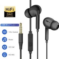 Sport Wired Earphones Heavy Bass Stereo For iPhone Xiaomi Huawei Comfortable In Ear Design Sports Running Music Audio Headphones
