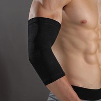 1Pc breathable elbow support compression elastic arm support nylon professional fitness sports arm sleeve.black