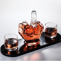 Decanter Novelty Finger Whiskey Decanter for Liquor Scotch Bourbon Alcohol Bottle Unique Liquor Bar and Party Decorations