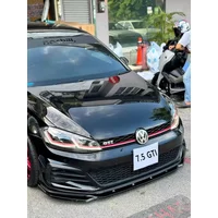For Golf 7.5 GTI GTD 2017-2020 Golf MK7 Facelift MAXTON Style Car Front Bumper Lip Spoiler Cap Front Lip Protector Cover Tuning