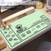 HYBXAXC Mouse Pad P-Pokemon Pixel Ash Starter P-Pokemon TCG Playmat Non-slip Waterproof Mat 800X400MM