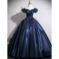 Elegant Evening Gown One Shoulder Chorus Performance Dress Puffy Skirt Senior High School Music Examination Solo Singing Outfit
