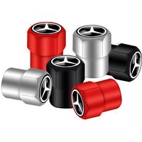 4pcs Car Wheel Tire Valve Caps Tyre Stem Covers Airdust Waterproof For Mercedes benz GLK GLA w204 W251 W463 W176 Accessories