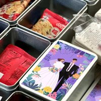 Portable Mini Metal Tin Jar Sealed Gift Jars Storage Boxes Square Food Packaging Containers For Tea Candy Cookies