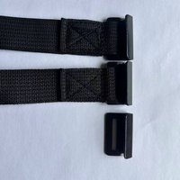 Car Fastening Buckle Black Metal Roof Bag Hook Luggage Rack Buckle Polished Finish Vehicle Accessory Single Piece