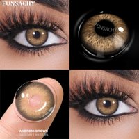 FUNSACHY 1 Paar natürliche Farbkontaktlinsen für Augen, braune Linsen, Colorcont-koreanische Linse, jährliche Schönheit, graue Augenkontaktlinsen für