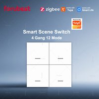 Tuya ZigBee 3.0 Smart Scene Switch Wireless 4 Gang 12Mode Scene Switch Push Button Controller For Smart Life Home Automation Z2M