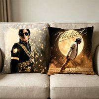 Michael Jackson Pillowcase Singer MJ Decorative 45x45 Pillowcases for Sofa Cushions Square Single-sided Pillowslip Home Ornament