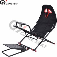 GY018W OEM New Play Driving Game Simulator Racing Cockpit Ps5 Folding Sim Racing Rig With Seat For G25 G27 G29 Xbox Ps4