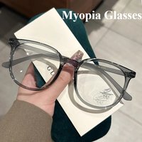 0-50-100-150-200-250-300-350-400 Myopia Glasses Universal Resin Myopia Glasses Unisex HD Anti Blue Light Flat Lenses