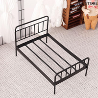 1Pcs Miniature Iron Doll Bed Model Mini Doll Bed Furniture 1:12 Dollhouse Simulation Bedroom DIY Accessories Toys