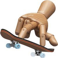 1Set Finger SkateBoard Wooden Fingerboard Toy Professional Stents Fingers Skate Set Novelty Children Christmas Gift