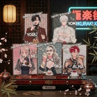 Manga Gokurakugai 15CM acrylic Alma Tao Yomi Yoru Nei stand figure key standing model desktop bookshelf decoration gift