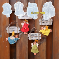 4pcs Angel Silicone Molds - Resin Craft Molds for Jewelry, Garden Decor, and Home Decoration, Perfect for Crafting and Decora