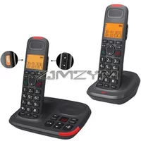 Landline Phones Handset Cordless Phone With Answering Machine Backlight Support 16 Languages For Office