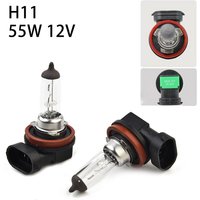 2pcs H11 Halogen Car Headlight Auto Low-Beam Driving Light Bulbs Fog Lamp Auto Driving Running Lights 55W 12V