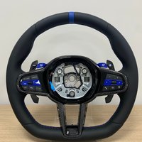 With Bule M1 M2 Button Full Leather LCI Steering Wheel for BMW G01 G05 G20 G22 G30 M2 G87 M3 G80 M4 G82 G42 M5 F90 F97 M340i