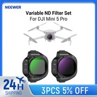 NEEWER Variable ND Filter Set For DJI Mini 5 Pro Drone Camera (ND2-32 + ND64-512), Adjustable Neutral Density Optical Glass