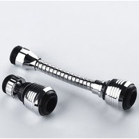 1Set Booster Nozzle Extender 360 Degree Faucet Anti Splash Head Universal Rotating Bubbler Dual Mode Water Saver Filter Nozzle