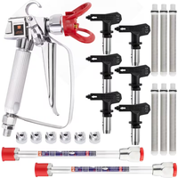 Airless Paint Sprayer Gun Accessory Kit Reversible Tip 211-621 Extension Pole Filter Gasket Replacement Parts