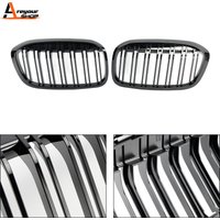 Areyourshop 2PCS Gloss Black Front Kidney Grill Grille Fit BMW 2 Series F45 F46 2018 2019 2020 2021