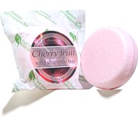 Handmade Organic Plant Essential Oil Soap Fruit Cherry Deep Cleaning Shampoo with Eco-Friendly Paper Bag Packaging
