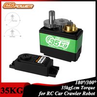 DSpower 35KG 8.4V HV Waterproof Metal Gear Servo for 1/8 1/10 RC Car Crawler Boat Robot Arm Axial Scx10 TRX4 TRX6 Toy Parts