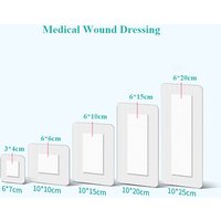 40Pcs Medical Adhesive Wound Dressing Non-woven Breathable Surgical Sterile Gauze Wound Care Dressing Pad First Aid Band Aid