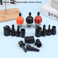 1Set PVC Air Valve Adaptor For SUP Board Inflatable Pump Adapter Paddle Boat Kayak Air Valve Pump Tire Air Connector Combo Kit