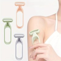 Stainless Steel Blade Manual Hair Remover - Portable Mini Razor for Underarm and Body, Unscented Personal Grooming