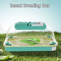 Hand-held Insect Breeding Box Large Capacity Breathable Reptiles Observation Boxes Silkworms Snails Lizards Carrying Case