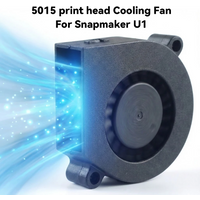 For Snapmaker U1 24V 5015 Print Head Cooling Fan Upgraded Fan Smooth Operation For 3D Printer Accessories