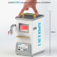 LODDEN T5M Super 8 IN 1 Portable Porcelain Furnace Dental Lab Equipment Ceramic Oven Mini Porcelain Furnace