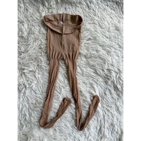 Velvet Micro-Pressure Slimming Transparent Toe Pantyhose Versatile Sexy Pure Color Butt-Lifting Women's Stockings Socks