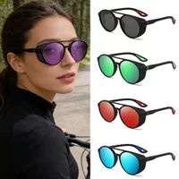 1Pc Driving Glasses Polarized Sunglasses Men Women Round Frame Sun Glasses Outdoor Fishing Cycling Glasses UV Protection