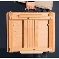 foldable, portable sketching, outdoor wooden picture stand toolboxWooden picture board, picture stand, multifunctional storage,