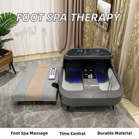 Plus Red and blue light 2in1 P90 P100 PEMF Terahertz Therapy Foot Spa Remote Control Wireless PEMF Massager Health Care