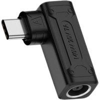 DC Female to USB-C Male Adapter Compatible with 140 W USB Power Delivery Supports Auto-Sensing Input Voltages of 5V 9 V and 20 V