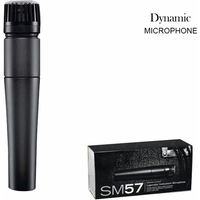 SM57 Mini Microphone Stereo Studio Mic KTV Karaoke Wired Handheld Mic Universal for Cell Phone PC Voice Recording