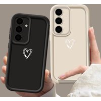 Simple Love Case For Samsung Galaxy A56 A55 A15 A54 A16 A36 A26 A25 A35 A06 S25 Ultra S24 Plus S23 FE A24 A14 A34 A05 A05S A52