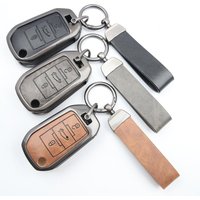 Zinc Alloy Leather Car Key Case Cover Holder 3 Button For Peugeot 208 301 308 508 5008 3008 Citroen 2010 2021 2023