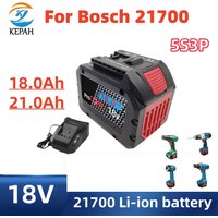 NEW 18V 18Ah/21Ah ProCORE Rechargeable Battery for Bosch Cordless Tools BAT618 GBA18V80 21700 High Power 5C Power Battery