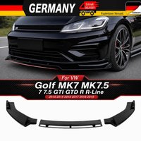 Auto-Frontstoßstangen-Splitter-Lippen-Spoiler-Diffusor für VW Golf MK7 MK7.5 7 7.5 GTI GTD R R-Line 2014 2015 2016 2017 2018 2019 Glanzschwarz